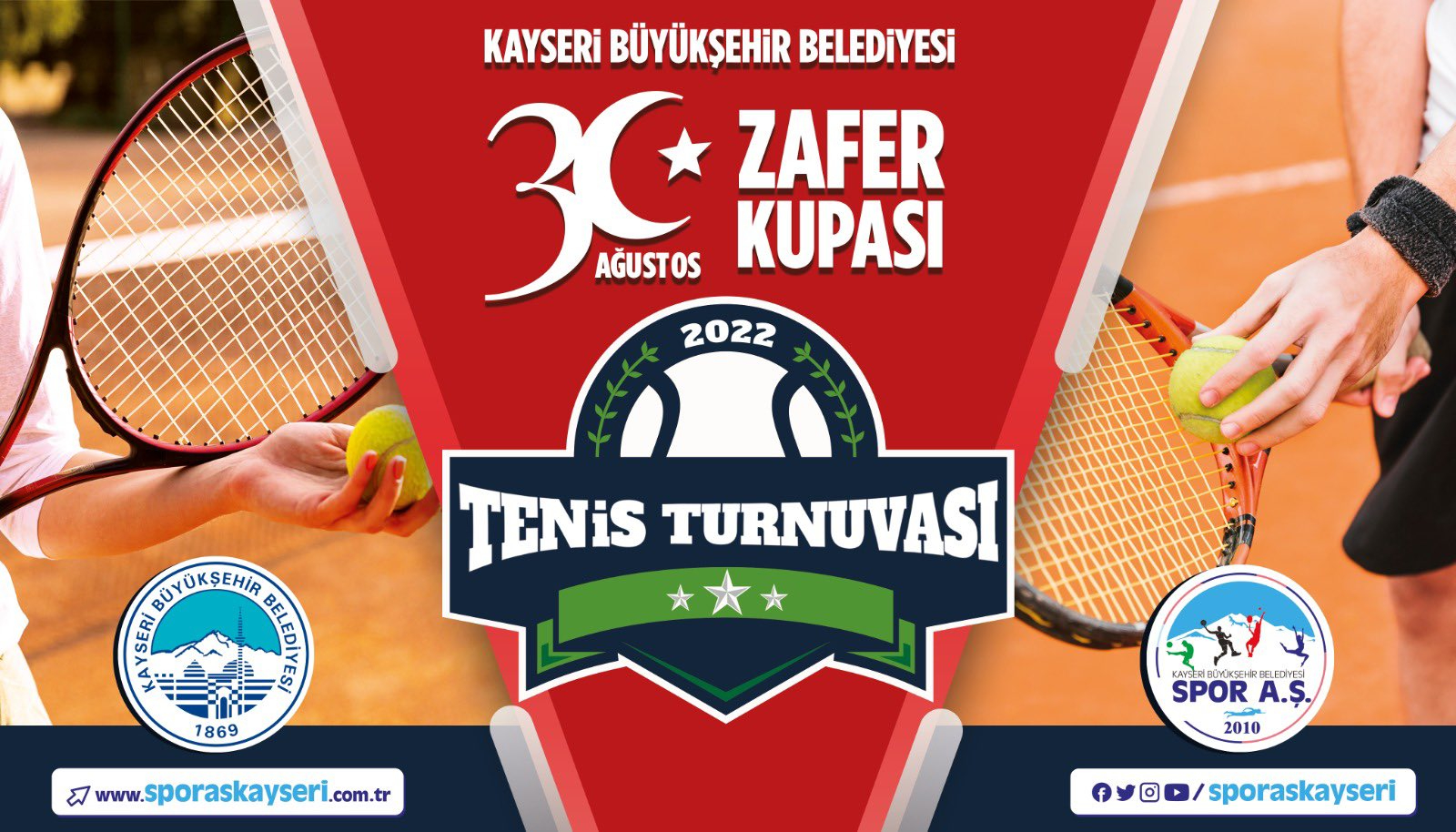 Spor AŞ’den, 30 Ağustos Zafer Kupası Tenis Turnuvası
