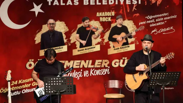 TALAS’TA ÖĞRETMENLER GÜNÜ’NE ÖZEL KONSER VE SÖYLEŞİ