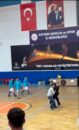 FUTSAL MAÇINDA GERGİNLİK YAŞANDI