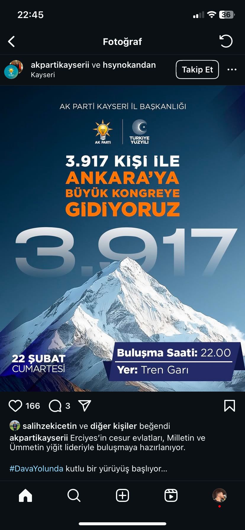 AK PARTİ KAYSERİ’DEN 3 BİN 917 KİŞİLİK GRUPLA ANKARA’YA GİDİYOR